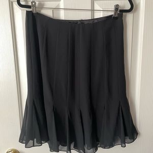 Vintage Tahari black knee length skirt